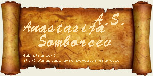 Anastasija Somborčev vizit kartica